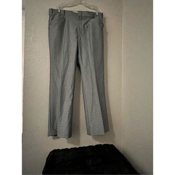 Circle S Pants Adult 38X31 Gray Western Straight Creased Casual Mid Rise Mens - Picture 1 of 3